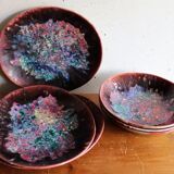 6 Morvan ceramic plates