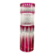 Vase rouleau fuschia Val Saint Lambert