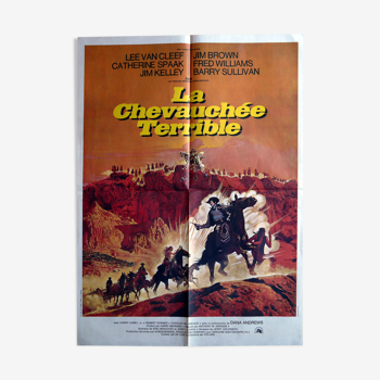 Affiche cinéma originale "La chevauchée terrible" Western