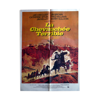 Affiche cinéma originale "La chevauchée terrible" Western