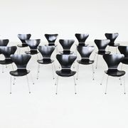Chaises de salle à manger 'Butterfly' Arne Jacobsen 3107 Fritz Hansen Danemark 1967