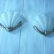 Pair of art deco style shell wall lights from the 60s/70s