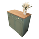 Buffet parisien vert de gris