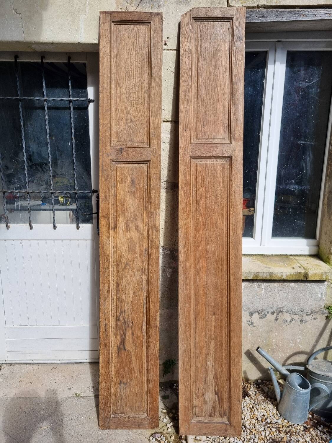 Old oak wall cupboard doors