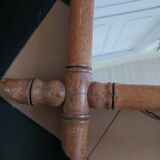 Miroir "bambou" ancien, en bois .