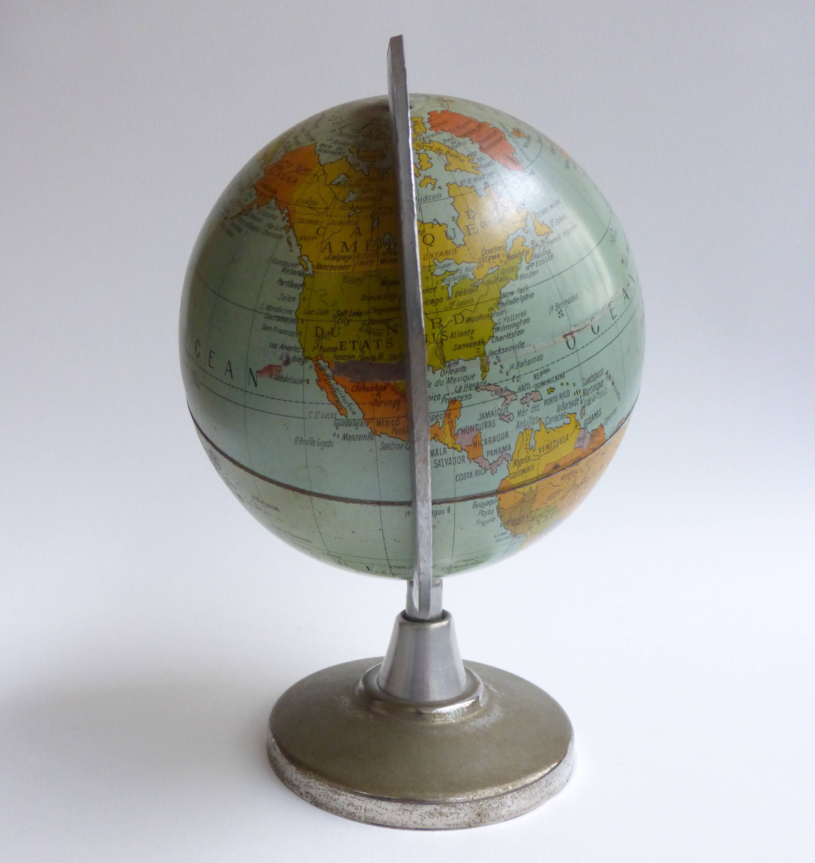 Globe terrestre vintage 1950/60