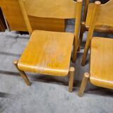 Set of 8 stackable chairs by Karl Klipper