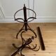 Vintage curved wooden parrot coat rack