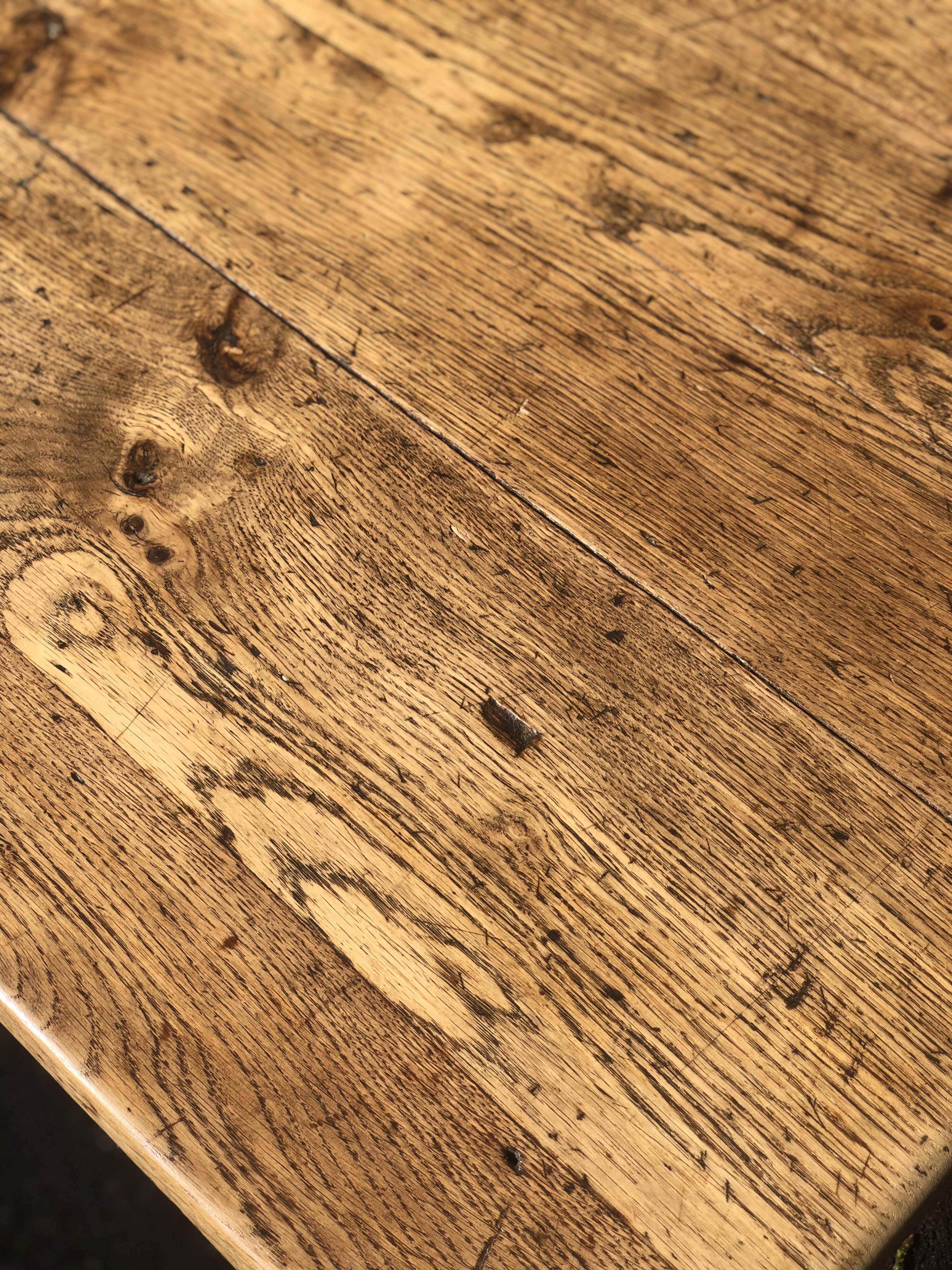 Old oak farmhouse table