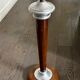 Mid-century lamp base in wood and metal