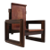 Vintage sculptural leather armchair by Anacleto Spazzapan, Italy 1970s