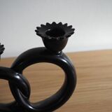 Villeroy & Boch - Rare Septfontaines Earthenware Pretzel Candle Holder - 1950s, Luxembourg