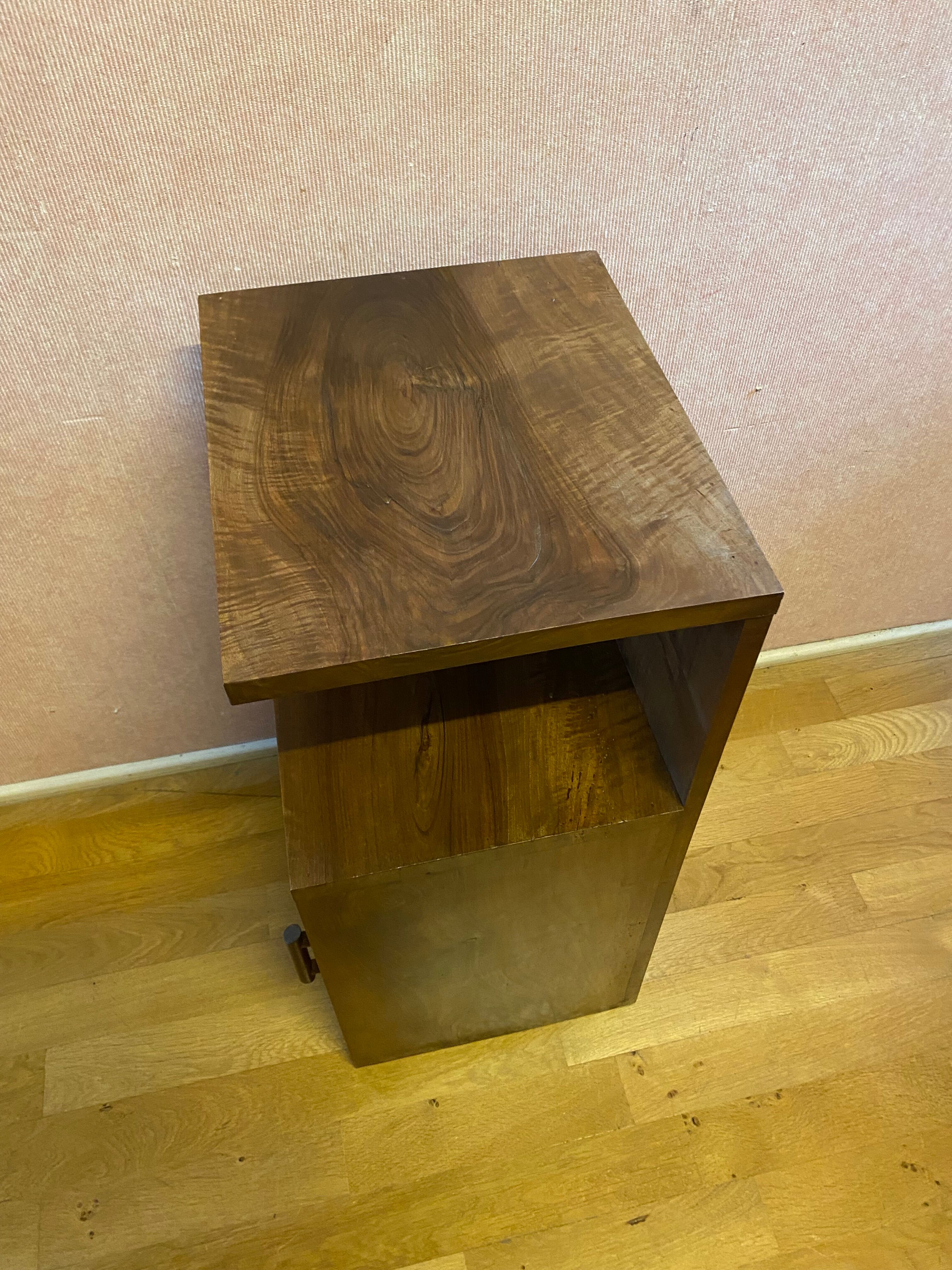 Piece of sofa, in Art Deco walnut