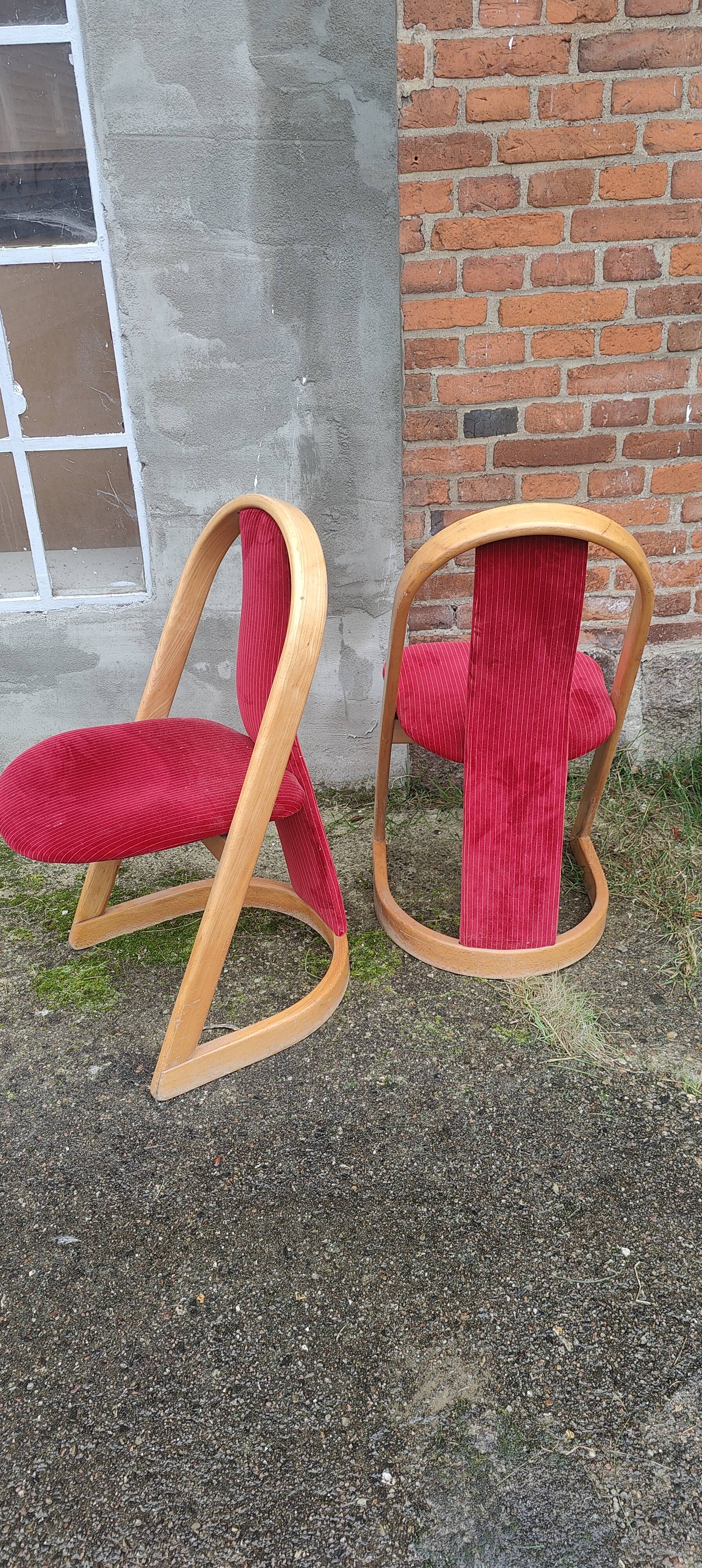 a set of two chair by an unknown designer
