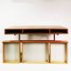 Modernist teak desk, designed by Gorg Petersen, Denmark, 1960s