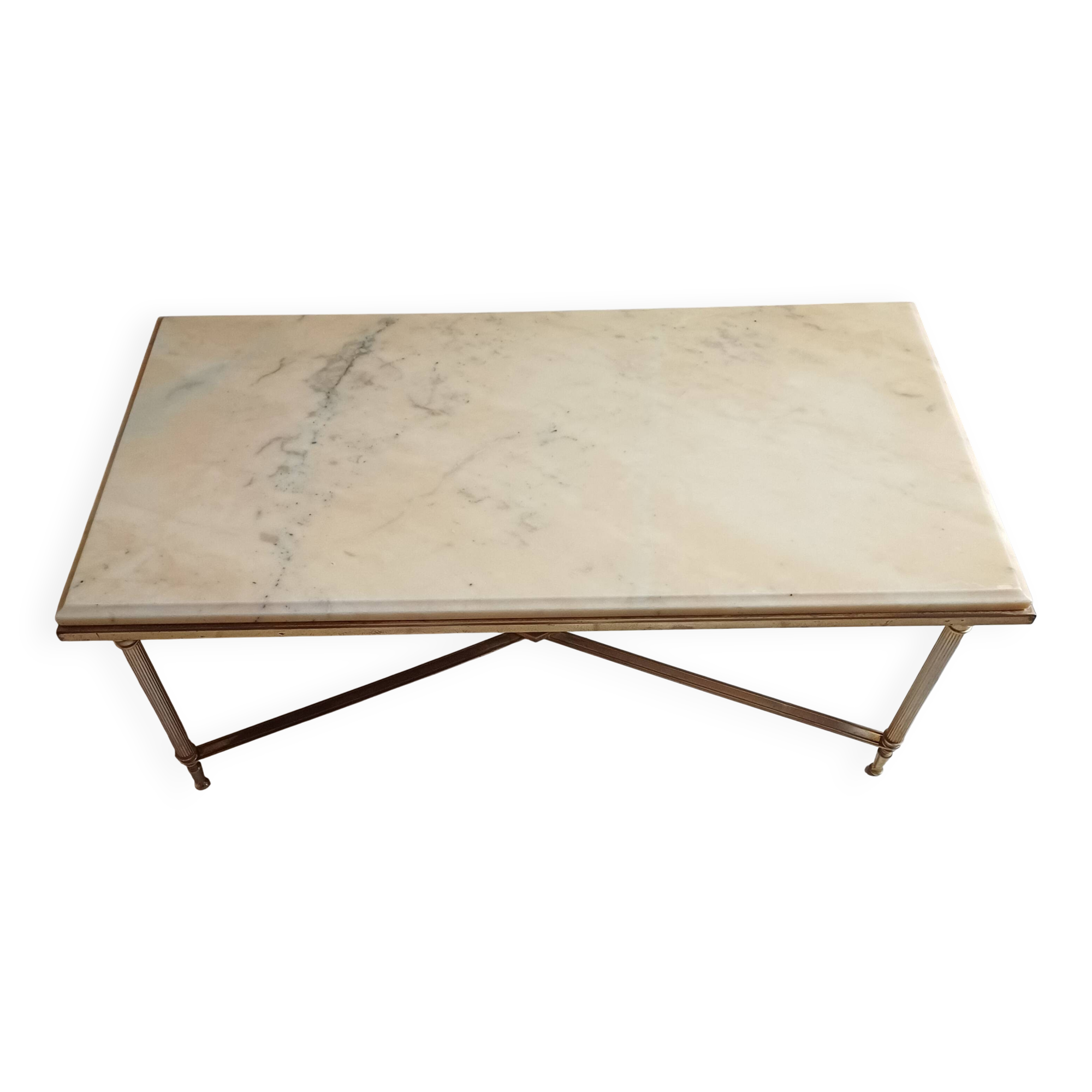 Louis XVI style marble coffee table