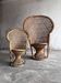 Emmanuelle rattan chair set – large and small