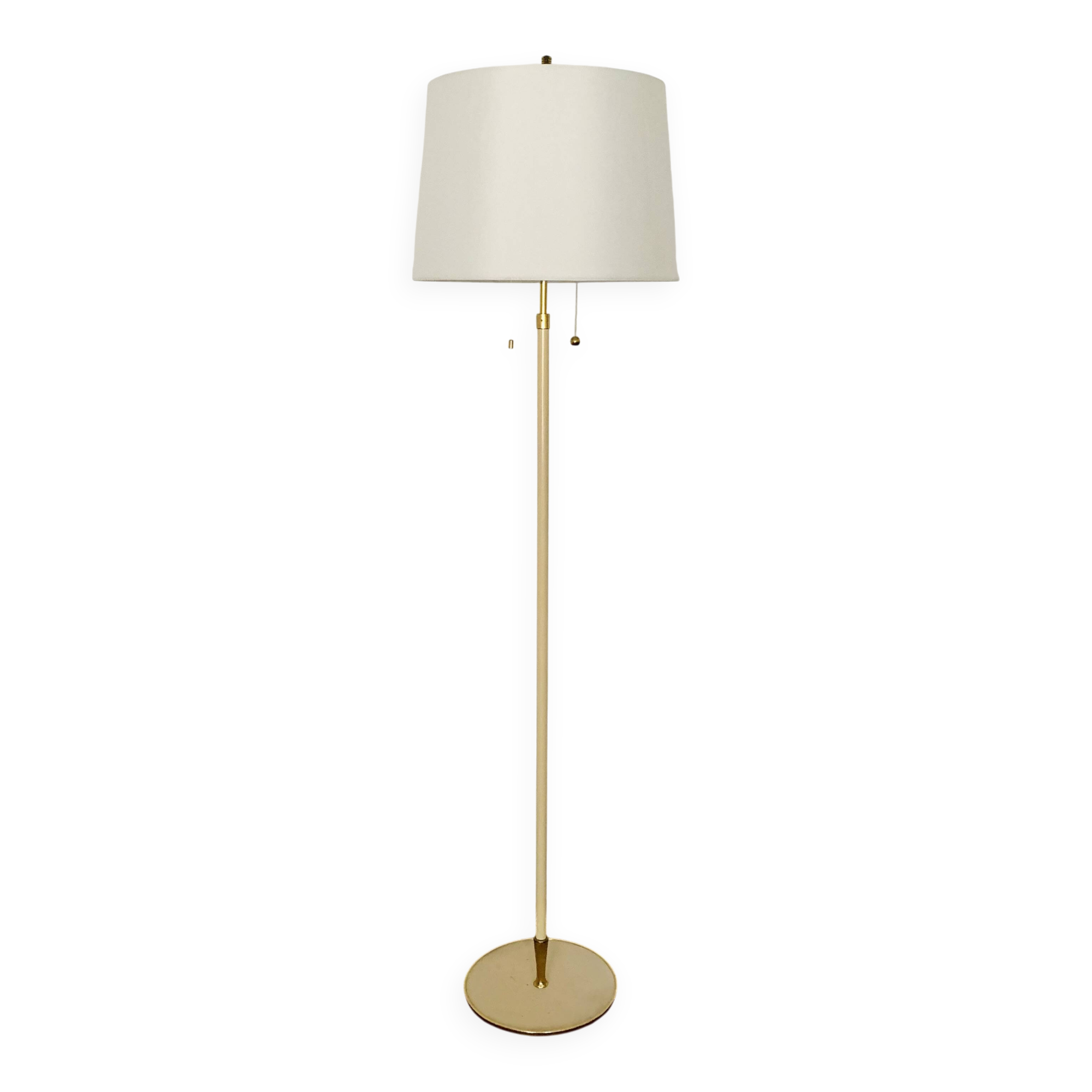 Brass Floor Lamp by Vereinigte Werkstätten