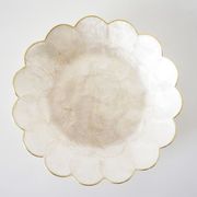 Vide poche vintage en nacre et liseré doré