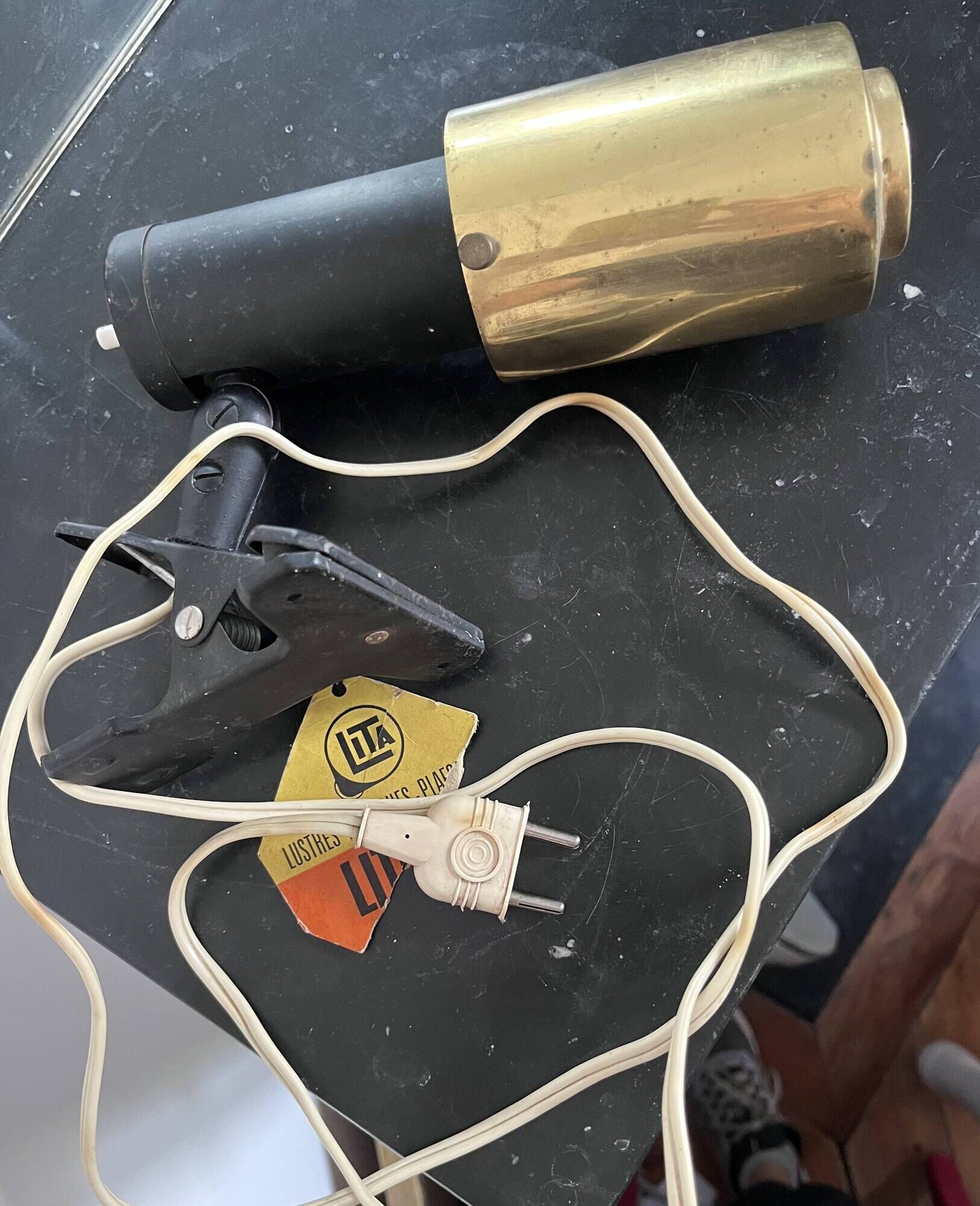 Zodiac clamp spotlight by Jacques Biny for Lita