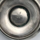 Antique teapot in silver-plated metal with ercuis goldsmith hallmarks