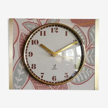 Horloge vintage murale silencieuse rectangulaire "Jaz Terracotta"