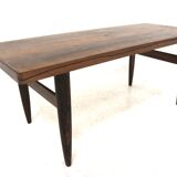 Table basse scandinave en palissandre Suède 1960
