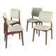 Set of 4 dining chairs 'Overpelt' - mid century dutch design in teak