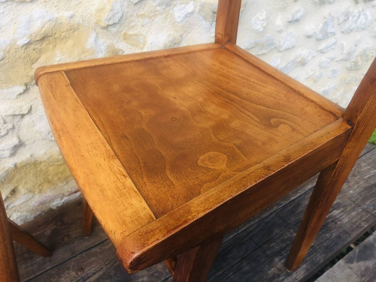 Pair of vintage bistro chairs, Stella Luterma, Circa 60'