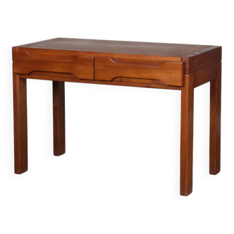 Elm desk produced by Maison Regain, 1980