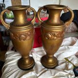 Pair of plaster amphorae