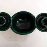 Pair of earthenware candlesticks