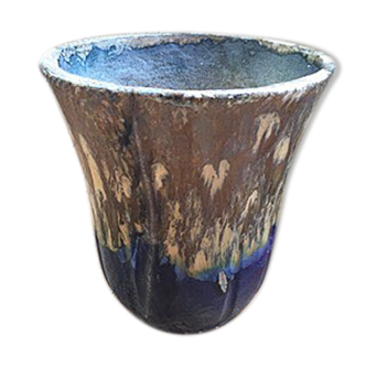 FLOWER pot XXL in glazed earth