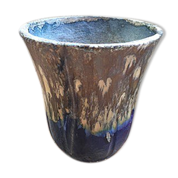 FLOWER pot XXL in glazed earth