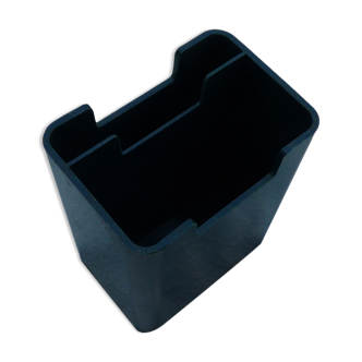 Black pencil jar LYNX plastic ABS vintage 70s