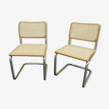 Pair of Cesca B32 chairs by Marcel Breuer