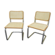 Pair of Cesca B32 chairs by Marcel Breuer