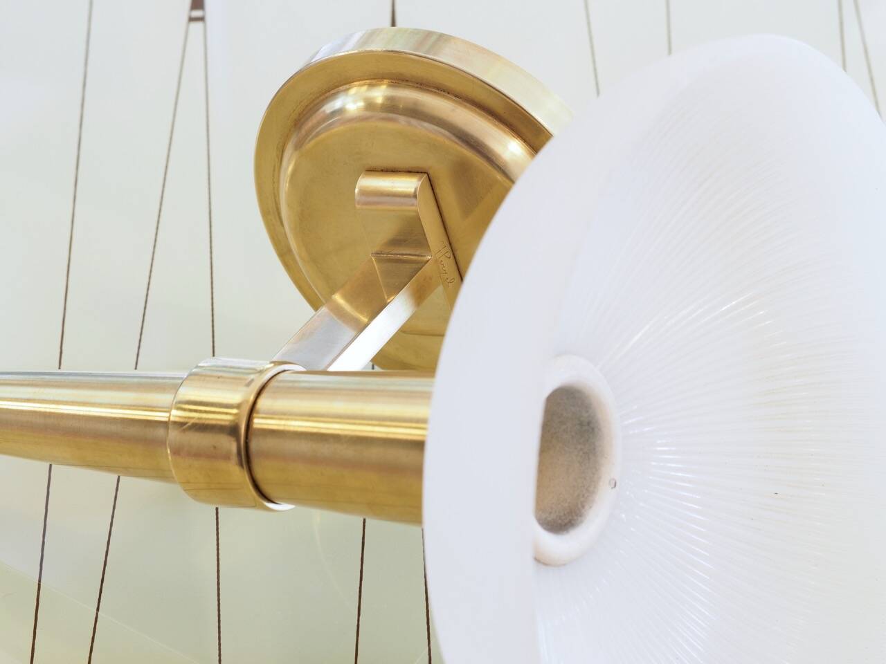 Pair of torch wall lights n°1071 JEAN PERZEL