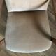 Velvet and wood armchair