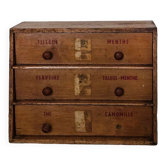 Meuble de sommelier en thé ou d'apothicaire