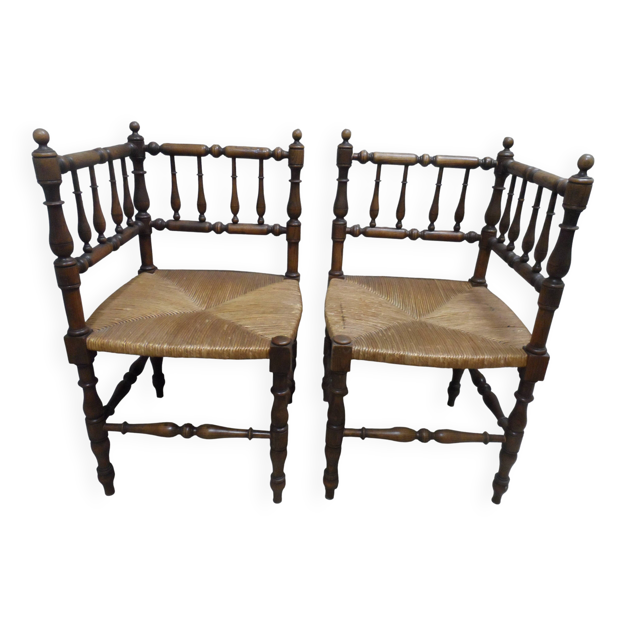 paire de fauteuils de coin