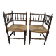 paire de fauteuils de coin