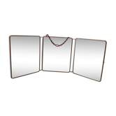miroir barbier triptyque ancien