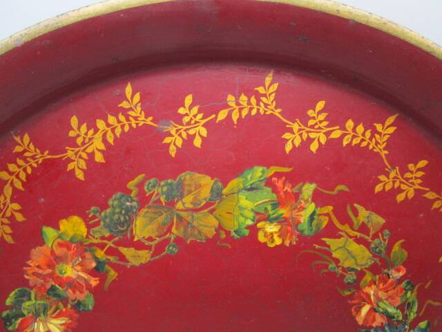 Painted Tin Plateau - Napoleon III