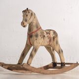 Cheval à bascule ancien (France, vers 1920)