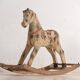 Cheval à bascule ancien (France, vers 1920)