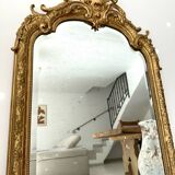 Antique 19th century pediment mirror