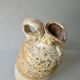 Stoneware bottle vase decorated with herbarium by Carole Boissière