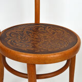 J&J Kohn bistro chair with decorated seat