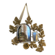 Ornamental brass mirror